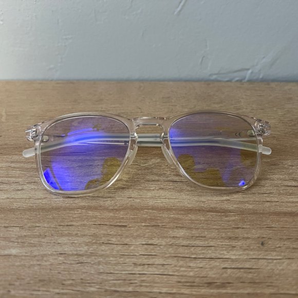 Roka unisex Blue blocking glasses w/ clear frames - Picture 1 of 5